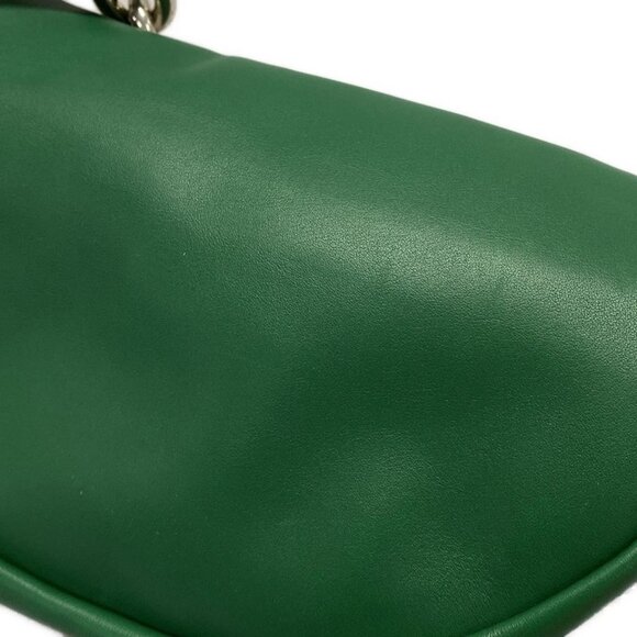 BOTTEGA VENETA The Chain Pouch - Green Leather Shoulder Bag 721-071125 - Picture 9 of 14
